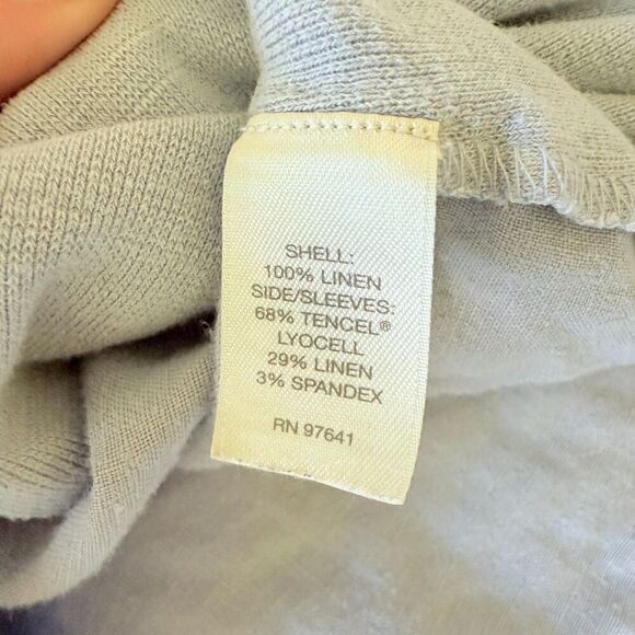 J. Jill Pure Jill 100% Linen Lagenlook Natural Shift Dress Farmhouse Cottage M - Picture 7 of 8
